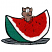 C1: Plate---Sterling(Isacord 40 #1011)&#13;&#10;C2: Watermelon ---Poinsettia(Isacord 40 #1147)&#13;&#10;C3: Mouse ---Taupe(Isacord 40 #1179)&#13;&#10;C4: Rind---Swiss Ivy(Isacord 40 #1079)&#13;&#10;C5: Rind Core & Eyes---White(Isacord 40 #1002)&#13;&#10;C
