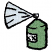 C1: Label---White(Isacord 40 #1002)&#13;&#10;C2: Can---Pear(Isacord 40 #1049)&#13;&#10;C3: Spray---Glacier Green(Isacord 40 #1223)&#13;&#10;C4: Outline---Black(Isacord 40 #1234)