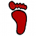 C1: Foot---Poinsettia(Isacord 40 #1147)&#13;&#10;C2: Outline---Black(Isacord 40 #1234)