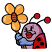 C1: Petals---Papaya(Isacord 40 #1024)&#13;&#10;C2: Center---Nutmeg(Isacord 40 #1056)&#13;&#10;C3: Antennae & Back---Cobblestone(Isacord 40 #1219)&#13;&#10;C4: Face---Frosted Plum(Isacord 40 #1080)&#13;&#10;C5: Shading---Plum(Isacord 40 #1033)&#13;&#10;C6: