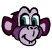 C1: Muzzle, Inside Ears & Brows---Lavender(Isacord 40 #1193)&#13;&#10;C2: Head & Ears---Pansy(Isacord 40 #1255)&#13;&#10;C3: Cheeks---Orchid(Isacord 40 #1255)&#13;&#10;C4: Eyes---White(Isacord 40 #1002)&#13;&#10;C5: Eyes---Green(Isacord 40 #1503)&#13;&#10