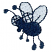 C1: Wings & Eyes---Glacier Green(Isacord 40 #1223)&#13;&#10;C2: Body---Concord(Isacord 40 #1171)