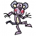 C1: Body & Limbs---Wild Iris(Isacord 40 #1032)&#13;&#10;C2: Cheeks---Geranium(Isacord 40 #1039)&#13;&#10;C3: Nose---Corsage(Isacord 40 #1016)&#13;&#10;C4: Ears & Belly---Daffodil(Isacord 40 #1135)&#13;&#10;C5: Ears & Tail---Twilight(Isacord 40 #1235)&#13;