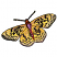 C1: Wings---Parchment(Isacord 40 #1066)&#13;&#10;C2: Wings---Canary(Isacord 40 #1124)&#13;&#10;C3: Wings---Goldenrod(Isacord 40 #1137)&#13;&#10;C4: Body---Date(Isacord 40 #1216)&#13;&#10;C5: Wing Lines---Wild Iris(Isacord 40 #1032)&#13;&#10;C6: Body---Pan