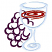 C1: Grapes---Pansy(Isacord 40 #1255)&#13;&#10;C2: Wine---Cherry(Isacord 40 #1169)&#13;&#10;C3: Glass---Ice Cap(Isacord 40 #1074)