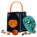 C1: Bag---Charcoal(Isacord 40 #1234)&#13;&#10;C2: Mask---Trellis Green(Isacord 40 #1503)&#13;&#10;C3: Mask Shading---Evergreen(Isacord 40 #1208)&#13;&#10;C4: Jack O'lantern, Face, & Candy Corn---Citrus(Isacord 40 #1187)&#13;&#10;C5: Candied Apple---Date(I