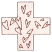 C1: Cross---Chiffon(Isacord 40 #1064)&#13;&#10;C2: Hearts & Border---Blossom(Isacord 40 #1257)