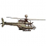 C1: Windows---Ice Cap(Isacord 40 #1074)&#13;&#10;C2: Metal---Silver Metallic(Yenmet/ Isamet #7009)&#13;&#10;C3: Body of Helicopter---Sterling(Isacord 40 #1011)&#13;&#10;C4: Shadow---Leadville(Isacord 40 #1220)&#13;&#10;C5: Outline---Black(Isacord 40 #1234