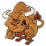 C1: Horns & Teeth---White(Isacord 40 #1002)&#13;&#10;C2: Tail & Legs---Pecan(Isacord 40 #1128)&#13;&#10;C3: Body---Old Gold(Isacord 40 #1055)&#13;&#10;C4: Outline---Black(Isacord 40 #1234)&#13;&#10;C5: Ring---Candlelight(Isacord 40 #1137)
