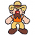 C1: Skin---Twine(Isacord 40 #1017)&#13;&#10;C2: Shirt---Tangerine(Isacord 40 #1078)&#13;&#10;C3: Shoes, Mustache & Hat---Bark(Isacord 40 #1186)&#13;&#10;C4: Hat & Pants---Old Gold(Isacord 40 #1055)&#13;&#10;C5: Stripes---Crystal Blue(Isacord 40 #1249)&#13