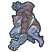 C1: Body---Cobblestone(Isacord 40 #1219)&#13;&#10;C2: Shading---Whale(Isacord 40 #1041)&#13;&#10;C3: Stripes---White(Isacord 40 #1002)&#13;&#10;C4: Arms & Legs---Azure Blue(Isacord 40 #1203)&#13;&#10;C5: Shading---Ocean Blue(Isacord 40 #1172)&#13;&#10;C6: