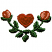 C1: Leaves---Pear(Isacord 40 #1049)&#13;&#10;C2: Flower---Poinsettia(Isacord 40 #1147)&#13;&#10;C3: Heart---Poinsettia(Isacord 40 #1147)