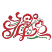 C1: Swirl---Poinsettia(Isacord 40 #1147)&#13;&#10;C2: Highlight---Swiss Ivy(Isacord 40 #1079)