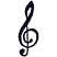 C1: Clef---Black(Isacord 40 #1234)