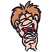 C1: Skin---Twine(Isacord 40 #1017)&#13;&#10;C2: Mouth---Foliage Rose(Isacord 40 #1169)&#13;&#10;C3: Teeth---White(Isacord 40 #1002)&#13;&#10;C4: Hair---Pecan(Isacord 40 #1128)&#13;&#10;C5: Outline---Black(Isacord 40 #1234)
