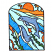 C1: Water---River Mist(Isacord 40 #1248)&#13;&#10;C2: Waves---Tropical Blue(Isacord 40 #1534)&#13;&#10;C3: Water---Spring Frost(Isacord 40 #1047)&#13;&#10;C4: Sun---Clay(Isacord 40 #1021)&#13;&#10;C5: Seaweed---Lime(Isacord 40 #1176)&#13;&#10;C6: Backgrou