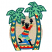 C1: Sun---Champagne(Isacord 40 #1070)&#13;&#10;C2: Tree & Clothes---Yellow(Isacord 40 #1187)&#13;&#10;C3: Tree, Pants, & Shadow---Tropical Blue(Isacord 40 #1534)&#13;&#10;C4: Tree, Shirt, & Border---Poppy(Isacord 40 #1037)&#13;&#10;C5: Trees & Clothes---L