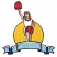 C1: Circle---Citrus(Isacord 40 #1187)&#13;&#10;C2: Banner---Crystal Blue(Isacord 40 #1249)&#13;&#10;C3: Banner Shadow---Nordic Blue(Isacord 40 #1076)&#13;&#10;C4: Pom Poms---Terra Cotta(Isacord 40 #1081)&#13;&#10;C5: Stripes---Winterberry(Isacord 40 #1035