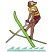 C1: Tow Rope & Shirt---White(Isacord 40 #1002)&#13;&#10;C2: Stripes---Winterberry(Isacord 40 #1035)&#13;&#10;C3: Skin---Khaki(Isacord 40 #1179)&#13;&#10;C4: Skis---Limedrop - neon(Isacord 40 #1510)&#13;&#10;C5: Pants---Whale(Isacord 40 #1041)&#13;&#10;C6: