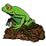 C1: Rock---Fawn(Isacord 40 #1128)&#13;&#10;C2: Rock---Olive(Isacord 40 #1210)&#13;&#10;C3: Leaves---Moss Green(Isacord 40 #1176)&#13;&#10;C4: Belly---Bright Mint(Isacord 40 #1510)&#13;&#10;C5: Frog---Trellis Green(Isacord 40 #1503)&#13;&#10;C6: Eyes---Cit