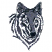 C1: Wolf---Black(Isacord 40 #1234)