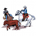 C1: Dirt---Taupe(Isacord 40 #1179)&#13;&#10;C2: Left Shirt---Sterling(Isacord 40 #1011)&#13;&#10;C3: Skin---Twine(Isacord 40 #1017)&#13;&#10;C4: Right Horse & Hat---White(Isacord 40 #1002)&#13;&#10;C5: Right Horse & Hat Shading---Sterling(Isacord 40 #1011