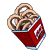 C1: Inside Box---Fox(Isacord 40 #1186)&#13;&#10;C2: Onion Rings---Parchment(Isacord 40 #1066)&#13;&#10;C3: Onion Rings Shading---Fox(Isacord 40 #1186)&#13;&#10;C4: Box---Poinsettia(Isacord 40 #1147)&#13;&#10;C5: Box Shading---Bordeaux(Isacord 40 #1035)&#1