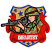 C1: Shield Background---Palomino(Isacord 40 #1070)&#13;&#10;C2: Stars & Shield Inner Border---Nordic Blue(Isacord 40 #1076)&#13;&#10;C3: Shirt & Hat---Kiwi(Isacord 40 #1104)&#13;&#10;C4: Vest & Gun Strap---Lima Bean(Isacord 40 #1177)&#13;&#10;C5: Camo Spo