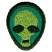 C1: Face---Erin Green(Isacord 40 #1510)&#13;&#10;C2: Face Shading---Kelly(Isacord 40 #1101)&#13;&#10;C3: Border, Eyes & Mouth---Deep Green(Isacord 40 #1174)