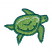 C1: Turtle---Erin Green(Isacord 40 #1510)&#13;&#10;C2: Outline---Swiss Ivy(Isacord 40 #1079)&#13;&#10;C3: Turtle Highlights---White(Isacord 40 #1002)