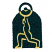 C1: Main Color---Forest Green(Isacord 40 #1536)&#13;&#10;C2: Contour Color---Yellow(Isacord 40 #1187)