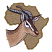 C1: Africa Shape & Border---Tarnished Gold(Isacord 40 #1227)&#13;&#10;C2: Gazelle---Old Gold(Isacord 40 #1055)&#13;&#10;C3: Shading---Sisal(Isacord 40 #1055)&#13;&#10;C4: Shading & Face---Pine Bark(Isacord 40 #1170)&#13;&#10;C5: White Spots on Face & Ears