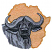 C1: Africa Shape & Border---Gold(Isacord 40 #1185)&#13;&#10;C2: Buffalo---Sterling(Isacord 40 #1011)&#13;&#10;C3: Buffalo Shading---Whale(Isacord 40 #1041)&#13;&#10;C4: Buffalo Shading---Charcoal(Isacord 40 #1234)&#13;&#10;C5: Buffalo Outlines---Black(Isa