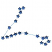 C1: Constellation Lines---River Mist(Isacord 40 #1248)&#13;&#10;C2: Stars---Crystal Blue(Isacord 40 #1249)