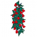 C1: Vines---Spruce(Isacord 40 #1162)&#13;&#10;C2: Leaves---Swiss Ivy(Isacord 40 #1079)&#13;&#10;C3: Leaf Outline---Backyard Green(Isacord 40 #1175)&#13;&#10;C4: Flowers---Fuchsia(Isacord 40 #1533)&#13;&#10;C5: Flower Outline---Cerise(Isacord 40 #1192)