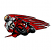 C1: Helmet, Cuit & Cycle---Silky White(Isacord 40 #1001)&#13;&#10;C2: Cycle & Suit---Poinsettia(Isacord 40 #1147)&#13;&#10;C3: Suit & Cycle Shading---Sterling(Isacord 40 #1011)&#13;&#10;C4: Helmet & Lights---Yellow Bird(Isacord 40 #1124)&#13;&#10;C5: Deca