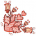 C1: Heart & Leaves---Coral(Isacord 40 #1019)&#13;&#10;C2: Blossoms---Shrimp(Isacord 40 #1258)&#13;&#10;C3: Outlines---Melon(Isacord 40 #1259)