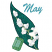 C1: Leaf---Swiss Ivy(Isacord 40 #1079)&#13;&#10;C2: Leaf Dark Shading---Field Green(Isacord 40 #1517)&#13;&#10;C3: Leaf Outlines---Evergreen(Isacord 40 #1208)&#13;&#10;C4: Stems---Kiwi(Isacord 40 #1104)&#13;&#10;C5: Flower Bowls---Eggshell(Isacord 40 #107