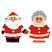 C1: Santas Gloves & Boots---Charcoal(Isacord 40 #1234)&#13;&#10;C2: Tops of Boots---Black(Isacord 40 #1234)&#13;&#10;C3: Mrs Gloves & Shoes---Golden Grain(Isacord 40 #1126)&#13;&#10;C4: Suits---Wildfire(Isacord 40 #1147)&#13;&#10;C5: Skin---Shrimp(Isacord