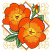 C1: Outer Border & Corners---Goldenrod(Isacord 40 #1137)&#13;&#10;C2: Inner Border---Wild Iris(Isacord 40 #1032)&#13;&#10;C3: Rose Bud Bottom---Canary(Isacord 40 #1124)&#13;&#10;C4: Leaves & Stems---Bright Mint(Isacord 40 #1510)&#13;&#10;C5: Leaf & Stem S