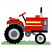 C1: Grass---Bright Mint(Isacord 40 #1510)&#13;&#10;C2: Wheels & Headlight---Silver(Isacord 40 #1236)&#13;&#10;C3: Wheels & Frame---Whale(Isacord 40 #1041)&#13;&#10;C4: Grill & Wheel Well---Steel(Isacord 40 #1166)&#13;&#10;C5: Tractor & Steering Wheel---Po