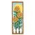 C1: Background ---Snowmoon(Isacord 40 #1151)&#13;&#10;C2: Background Shading---Island Waters(Isacord 40 #1045)&#13;&#10;C3: Sun---Lemon(Isacord 40 #1167)&#13;&#10;C4: Flower Petals---Papaya(Isacord 40 #1024)&#13;&#10;C5: Background---Spring Frost(Isacord