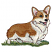 C1: Tongue & Inside Ears---Heather Pink(Isacord 40 #1117)&#13;&#10;C2: Dog Underside---Muslin(Isacord 40 #1082)&#13;&#10;C3: Dog Underside Shading---Fieldstone(Isacord 40 #1236)&#13;&#10;C4: Dog---Sisal(Isacord 40 #1055)&#13;&#10;C5: Dog Shading---Golden