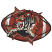 C1: Inside Football & Mouth---Black(Isacord 40 #1234)&#13;&#10;C2: Nose & Tongue---Blossom(Isacord 40 #1257)&#13;&#10;C3: Tiger Underside---Muslin(Isacord 40 #1082)&#13;&#10;C4: Tiger Underside Shading---Sisal(Isacord 40 #1055)&#13;&#10;C5: Tiger---Clay(I