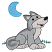 C1: Moon---Crystal Blue(Isacord 40 #1249)&#13;&#10;C2: Moon Outlines---Tropical Blue(Isacord 40 #1534)&#13;&#10;C3: Wolf Inside Ears, Muzzle, Tummy, & Paws---Mystik Grey(Isacord 40 #1218)&#13;&#10;C4: Wolf Shading---Cobblestone(Isacord 40 #1219)&#13;&#10;