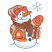 C1: Snowman & Snow---White(Isacord 40 #1002)&#13;&#10;C2: Snowman Shading---Ice Cap(Isacord 40 #1074)&#13;&#10;C3: Star on Mitten---Buttercup(Isacord 40 #1135)&#13;&#10;C4: Nose & Jacket Trim---Candlelight(Isacord 40 #1137)&#13;&#10;C5: Nose Shading---Pum