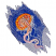 C1: Background---Light Midnight(Isacord 40 #1197)&#13;&#10;C2: Background Shading---Blue(Isacord 40 #1076)&#13;&#10;C3: Background Light Shading---Nordic Blue(Isacord 40 #1076)&#13;&#10;C4: Jellyfish Underside---Spanish Tile(Isacord 40 #1020)&#13;&#10;C5:
