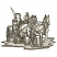 C1: Light Shading---Stone(Isacord 40 #1180)&#13;&#10;C2: Dark Shading---Sage(Isacord 40 #1180)&#13;&#10;C3: Design Outlines---Pewter(Isacord 40 #1040)