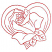 C1: Single Color Design---Poinsettia(Isacord 40 #1147)