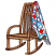 C1: Underside of Quilt---Sage(Isacord 40 #1180)&#13;&#10;C2: Rocker---Carmel Cream(Isacord 40 #1128)&#13;&#10;C3: Rocker Shading---Bark(Isacord 40 #1186)&#13;&#10;C4: Rocker Outlines---Chocolate(Isacord 40 #1059)&#13;&#10;C5: Quilt---White(Isacord 40 #100